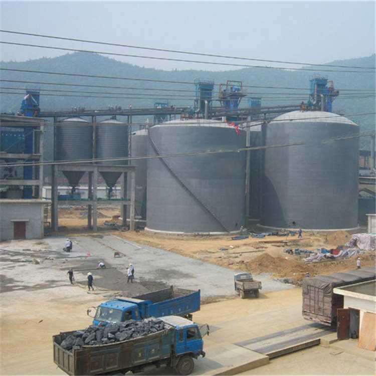 安康水泥钢板仓2座3000吨青岛项目进入施工